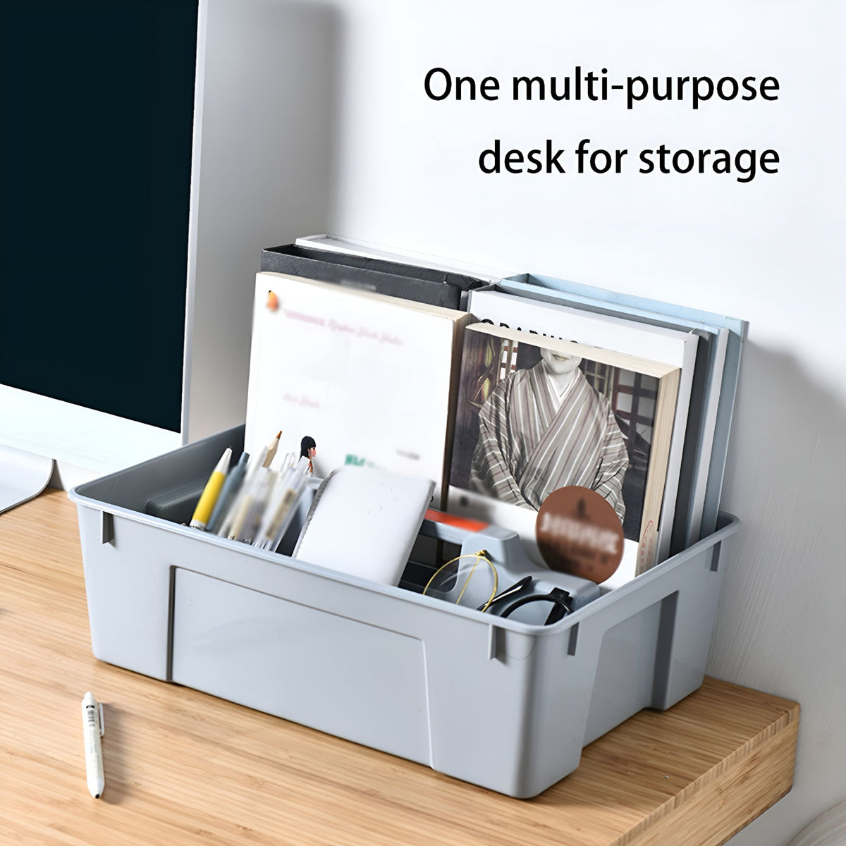Two-Compartment Cleaning Caddy with Molded Handle, 14.37 x 10.04 x 4.72 Inches - Image 6