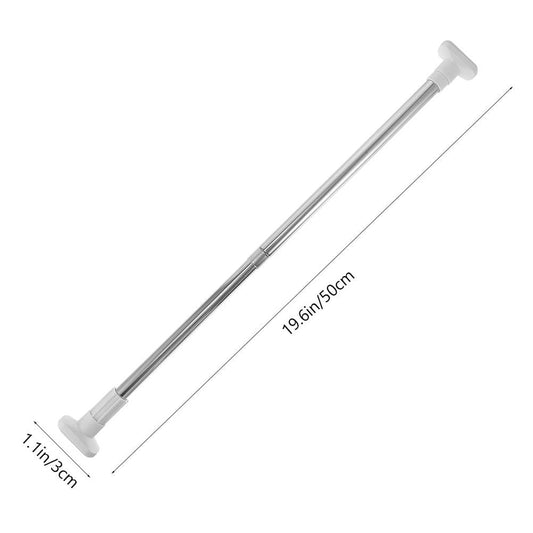 Tension Closet Rods, Set of 2, Adjustable from 50 to 75 cm, No Drilling - Image 2