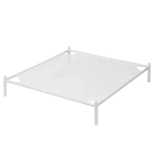 Single Lay-Flat Mesh Drying Rack for Delicates, 28 x 28 Inches, White