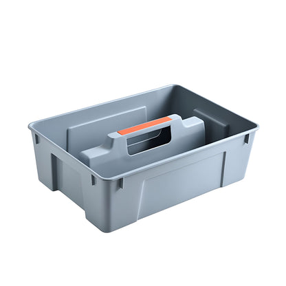 Two-Compartment Cleaning Caddy with Molded Handle, 14.37 x 10.04 x 4.72 Inches