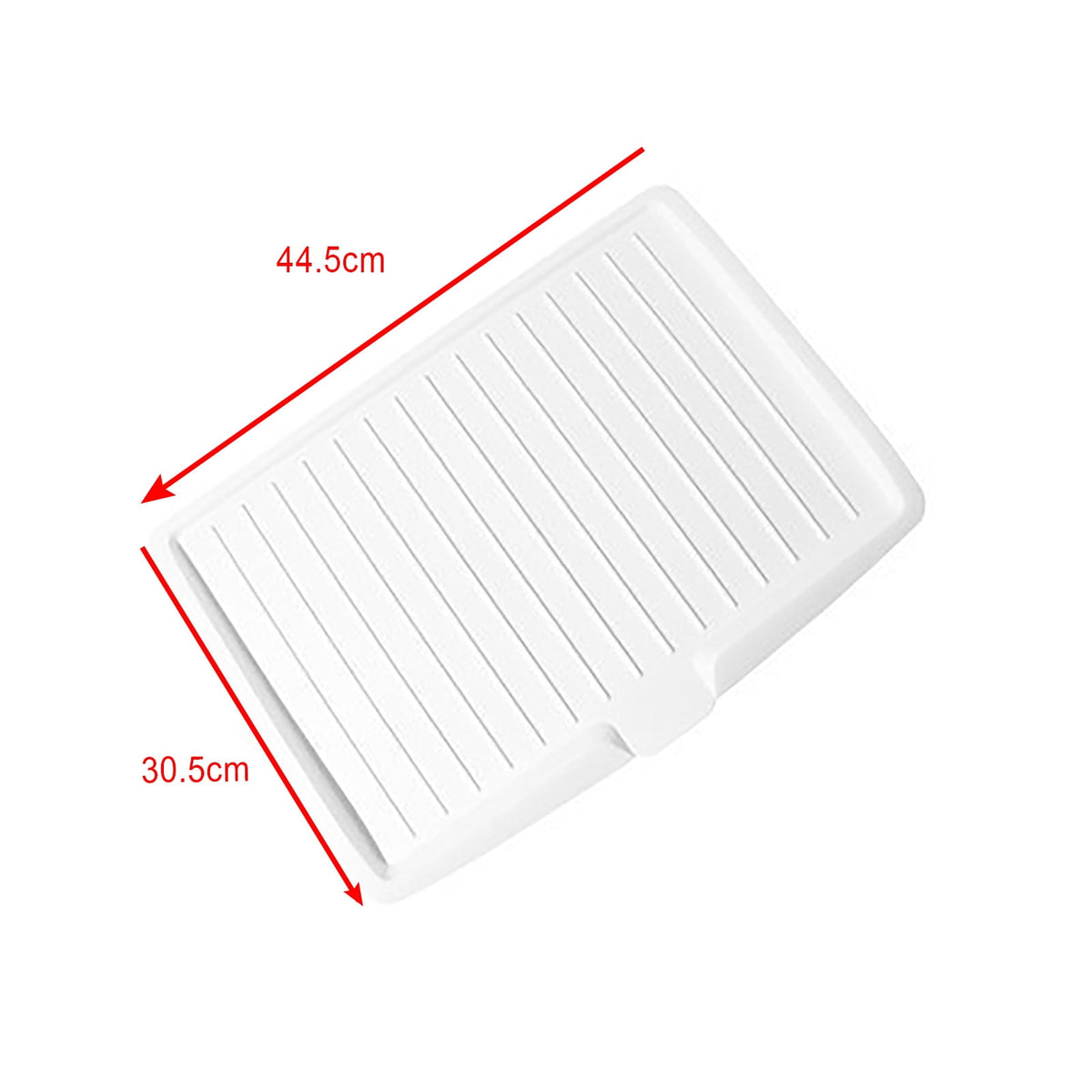 Dish Draining Board with Sloped Drain Channel and Non-Slip Base, 18 Inches - Image 3
