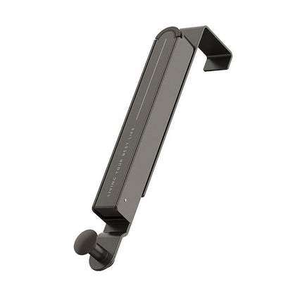 Over-the-Door Folding Drying Rack in Aluminum Alloy with Retractable Rod