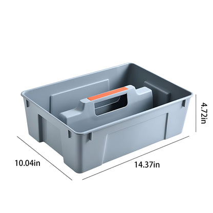 Two-Compartment Cleaning Caddy with Molded Handle, 14.37 x 10.04 x 4.72 Inches - Image 4