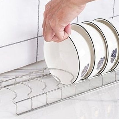 Eight-Tier Stainless Steel Pot Lid Rack for Cabinets and Pantry Shelves - Image 6