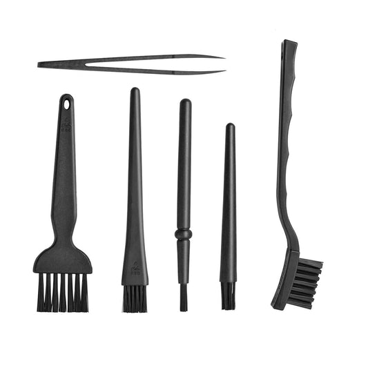Detail Cleaning Brush Set of 6 with Anti-Static Nylon Bristles