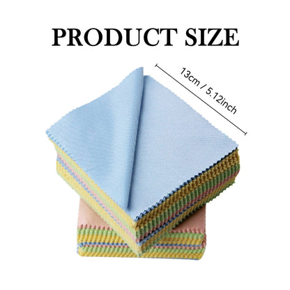 Microfiber Lens Cloths for Glasses and Screens, 5.1 x 5.1 Inches, Multicolor - Image 4