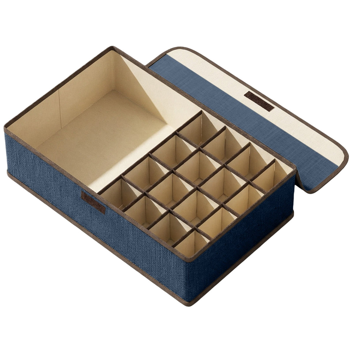 Cotton-Linen Drawer Divider with Dust Cover for Socks and Small Accessories