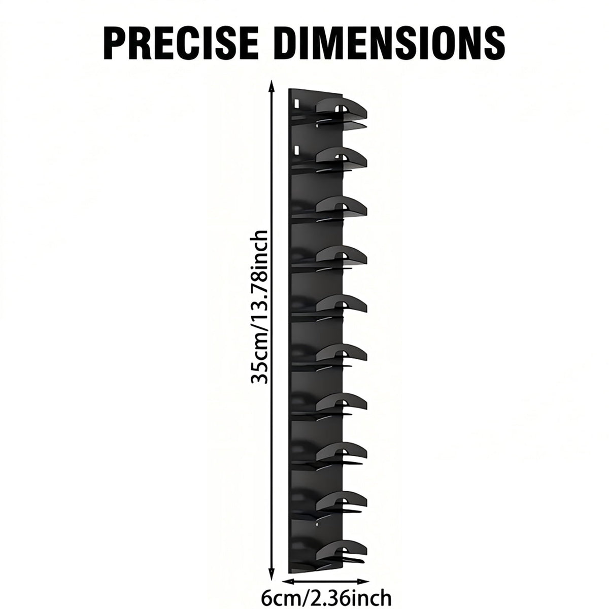 Adhesive Hat Racks for Doors and Walls, Set of 2, Holds Up to 20 Caps - Image 2