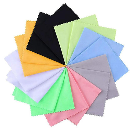 Microfiber Lens Cloths for Glasses and Screens, 5.1 x 5.1 Inches, Multicolor - Image 2