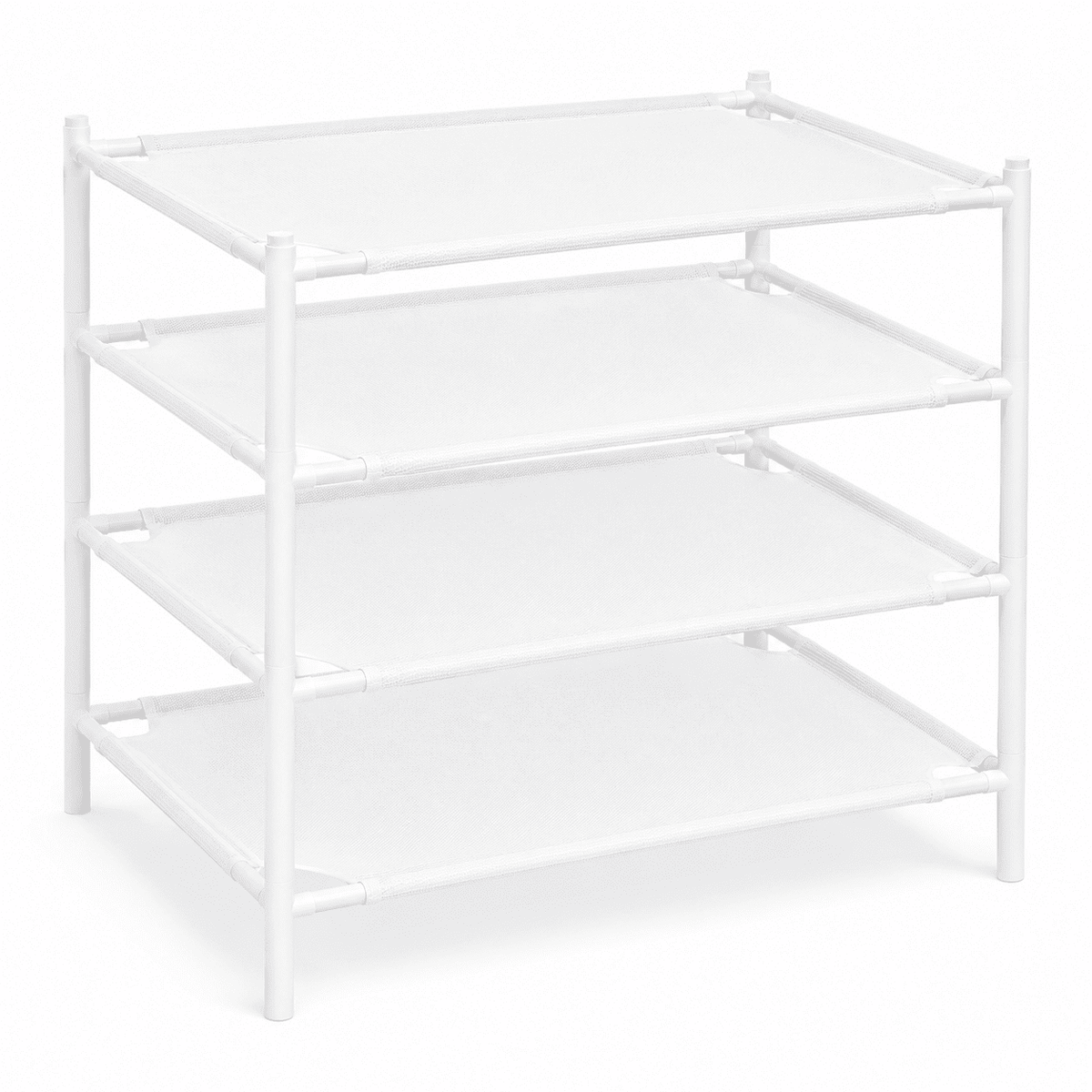 Lay-Flat Mesh Sweater Drying Racks, 4-Pack, Stackable, 28 x 28 Inches