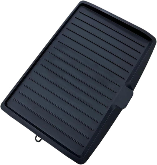 Dish Draining Board with Sloped Drain Channel and Non-Slip Base, 18 Inches