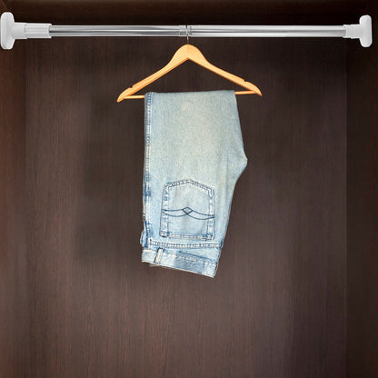 Tension Closet Rods, Set of 2, Adjustable from 50 to 75 cm, No Drilling - Image 3