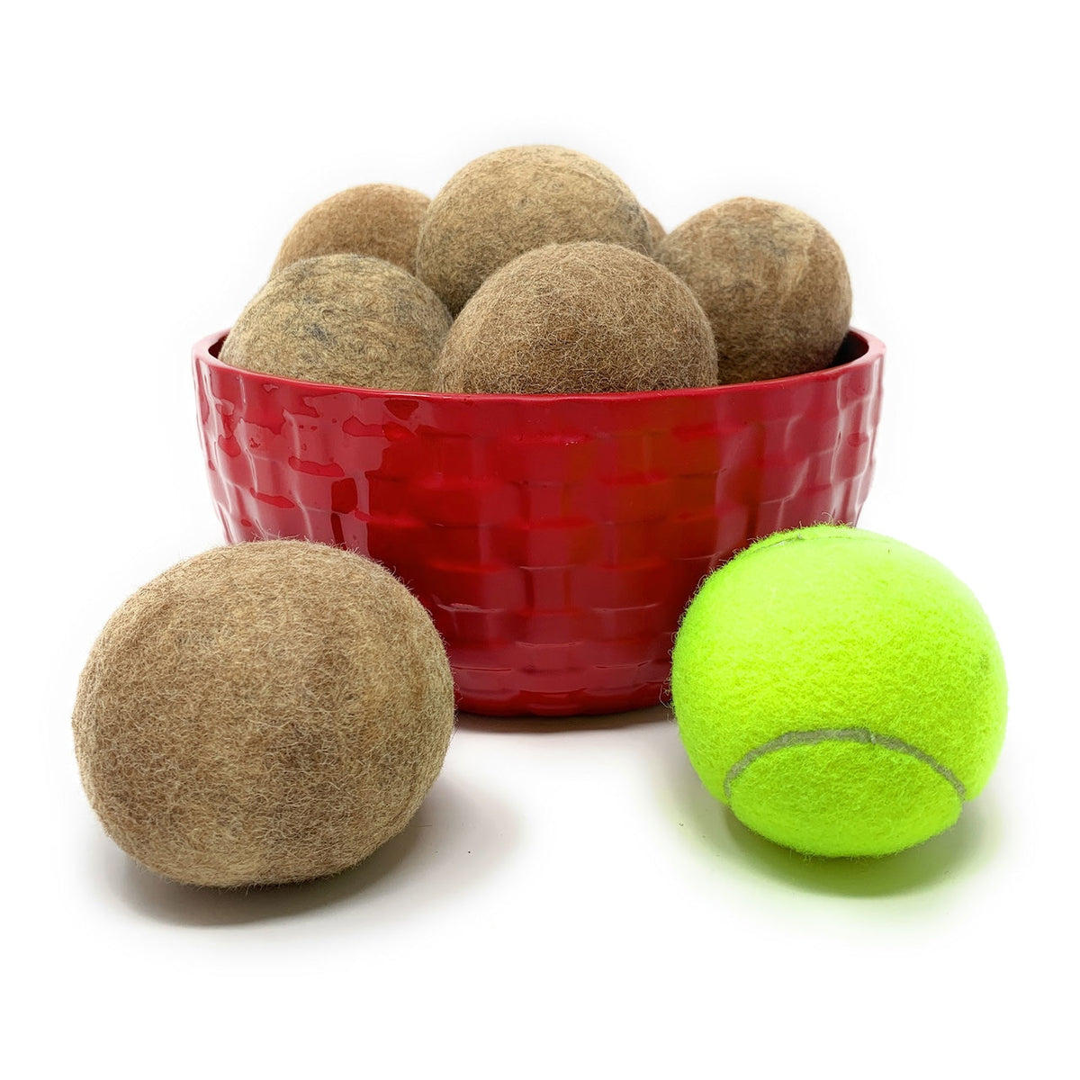 Felted Alpaca Wool Dryer Balls, Set of 3, Fragrance-Free and Reusable - Image 5