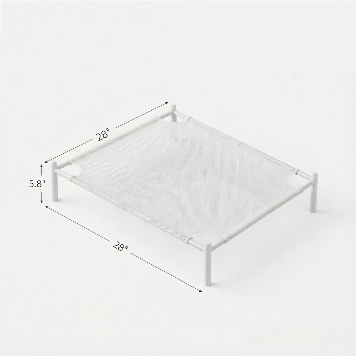 Single Lay-Flat Mesh Drying Rack for Delicates, 28 x 28 Inches, White - Image 6