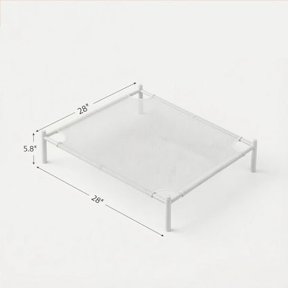 Single Lay-Flat Mesh Drying Rack for Delicates, 28 x 28 Inches, White - Image 6