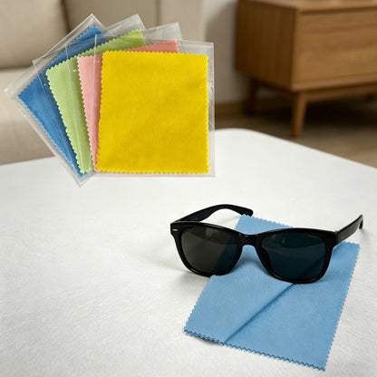 Microfiber Lens Cloths for Glasses and Screens, 5.1 x 5.1 Inches, Multicolor - Image 3