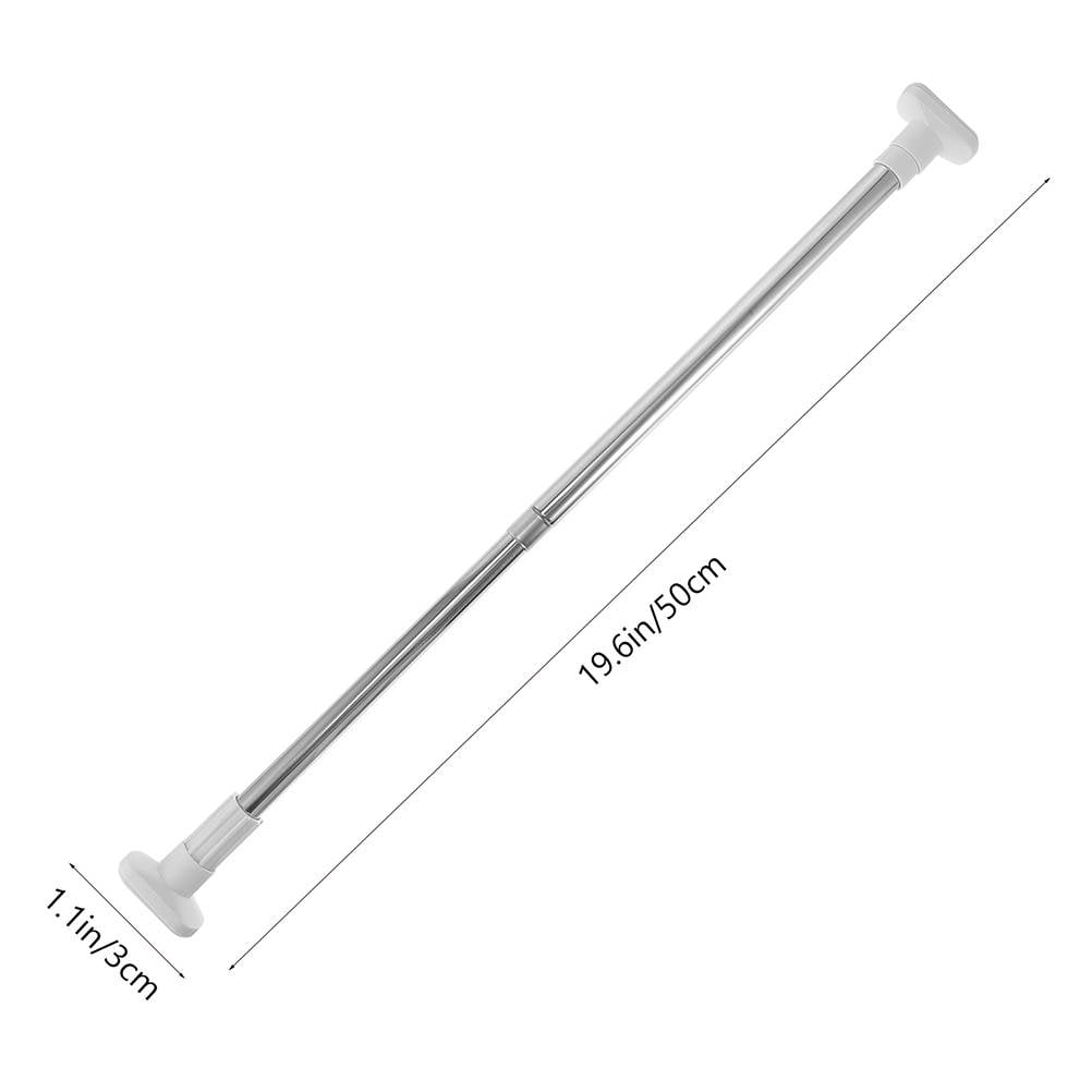 Tension Closet Rods, Set of 2, Adjustable from 50 to 75 cm, No Drilling - Image 2